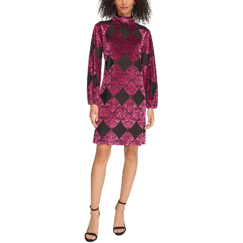 women's floral dressesVince Camuto Womens   Velvet Fall Mini Dress