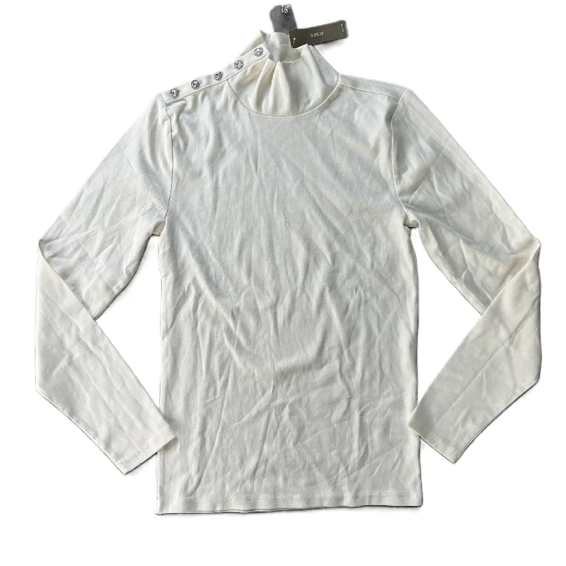 women's tops for fashion-forward individualsTop Long Sleeve By J. Crew In Ivory, Size: M