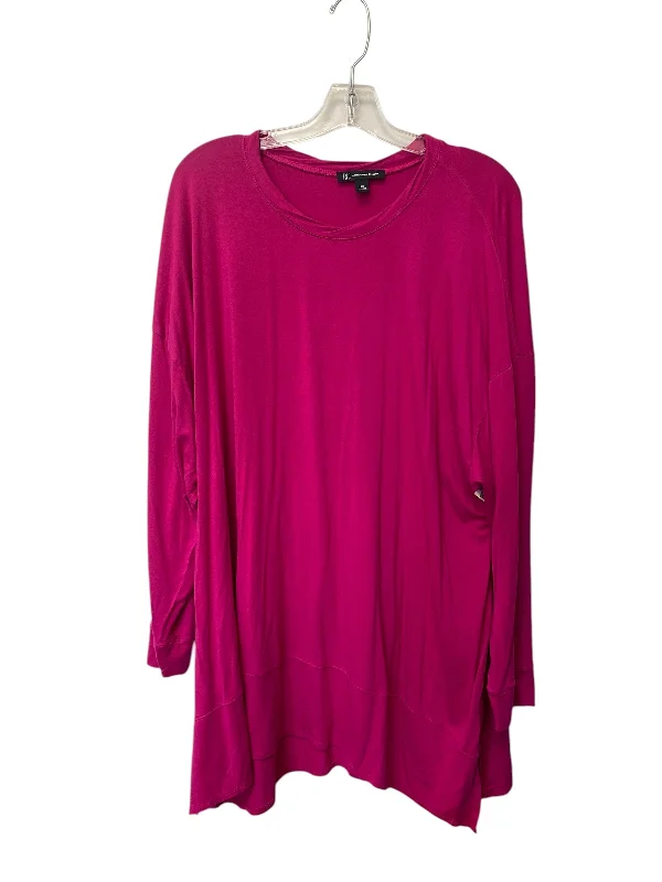 women's tops for relaxed weekendsTop Long Sleeve By Inc In Pink, Size: 3x