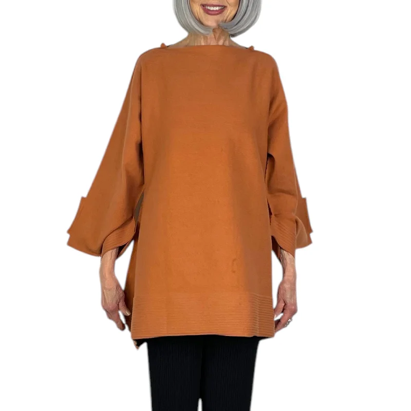 women's tops for those who want to create outfits that are both trendy and timelessSQUARE RIB AP TUNIC