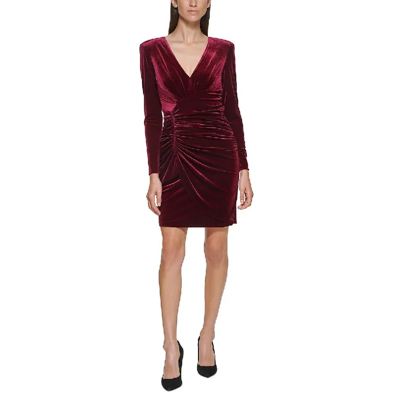 women's custom dressesVince Camuto Womens Velvet Short Mini Dress