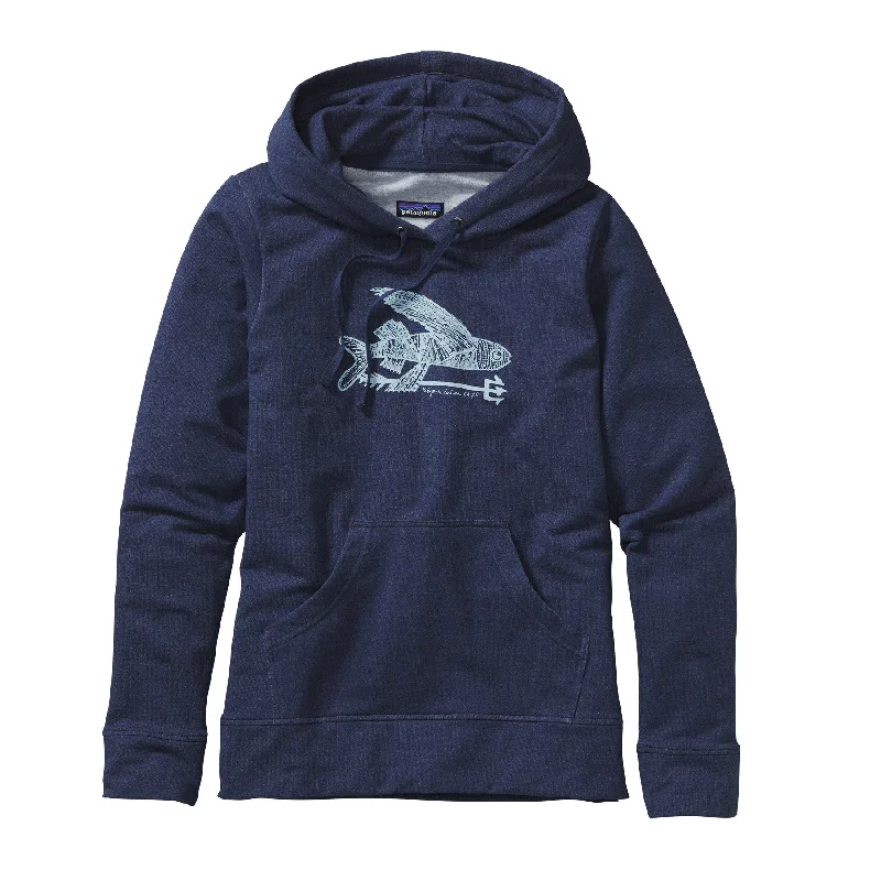 women's coats with military-inspired designsW's Illustrated Flying Fish Midweight Pullover Hooded Sweatshirt