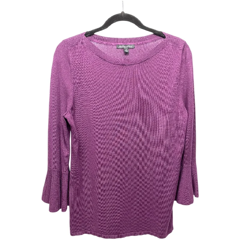 women's tops for layeringTop Long Sleeve By 41 Hawthorn In Purple, Size: M