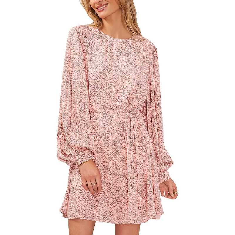 women's handmade dressesVince Camuto Womens Smocked Knee-Length Mini Dress