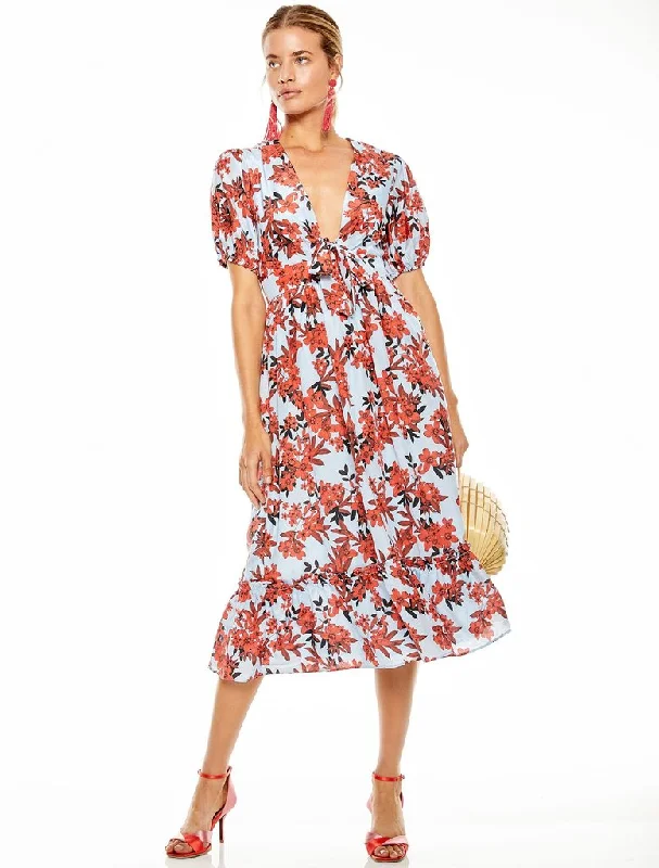 women's unique dressesTALULAH - RED SEA MIDI DRESS