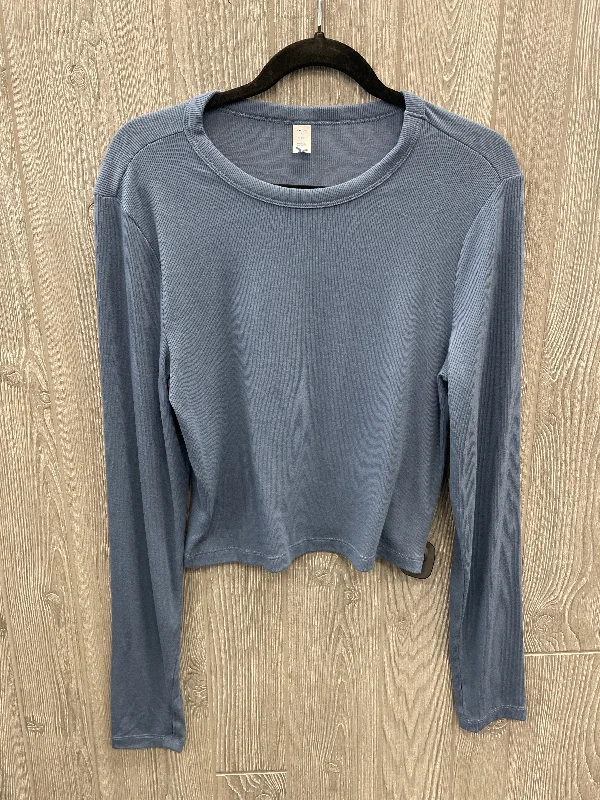 women's tops with unique designsTop Long Sleeve By Clothes Mentor In Blue, Size: L