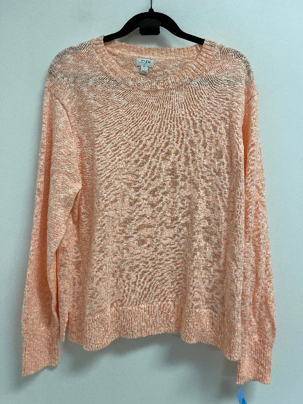 long-sleeved women's topsTop Long Sleeve By J. Crew In Orange, Size: L