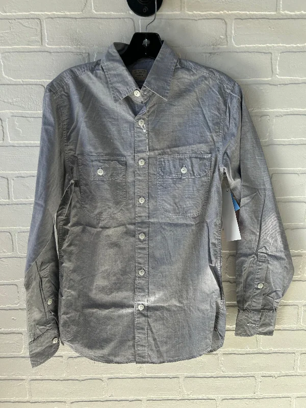 women's tops for those who want to show off their figure in a flattering wayTop Long Sleeve By J. Crew In Grey, Size: Xs