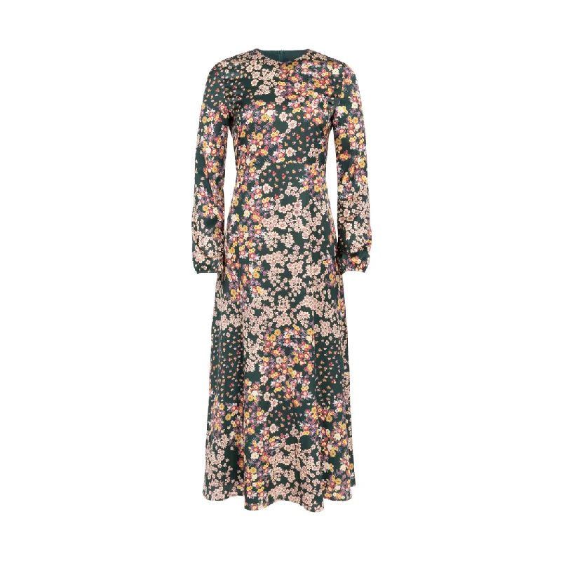 Wrap DressSilk Floral Midi Dress