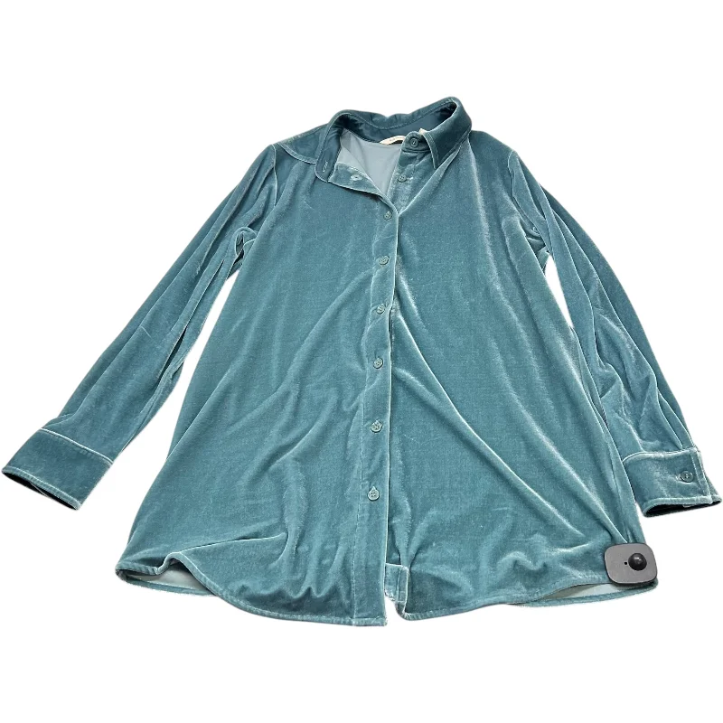 women's tops for fashion-conscious professionalsTop Long Sleeve By Soft Surroundings In Blue, Size: Xs