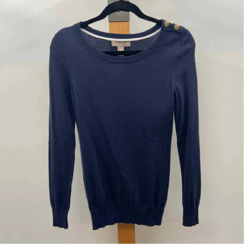 off-the-shoulder women's topsBanana Republic Women's Size S Navy Solid Sweater