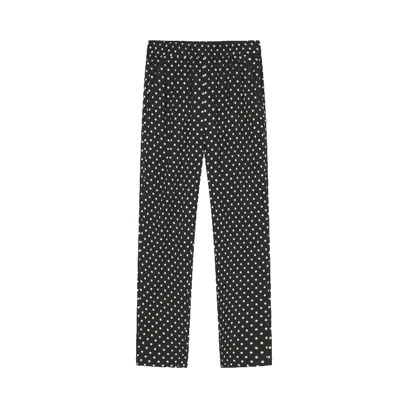 women's bridal shortsPolka Dot Silk Trousers