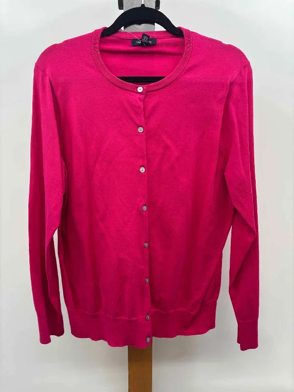 women's tops for those who refuse to compromise on styleLands End Women's Size L Pink Solid Cardigan