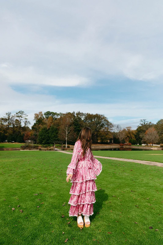 Retro DressAdley Maxi Dress - Fuchsia