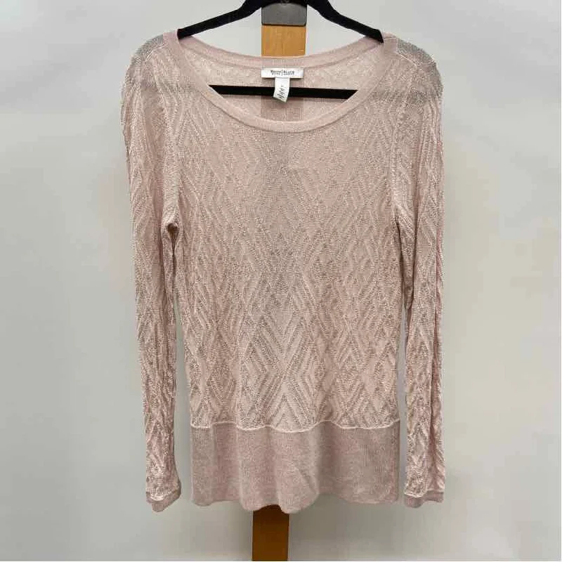 women's tops for those who want to stay warm and stylish during colder weatherWhite House Black Market Women's Size M Blush Shimmer Sweater