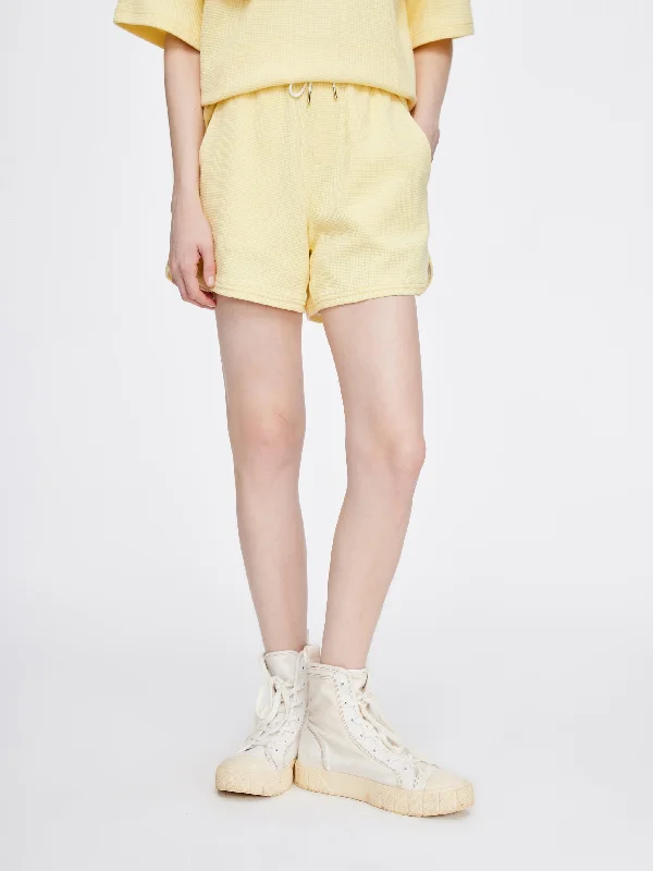 women's lightweight shortsWaffled 'Butter' Shorts