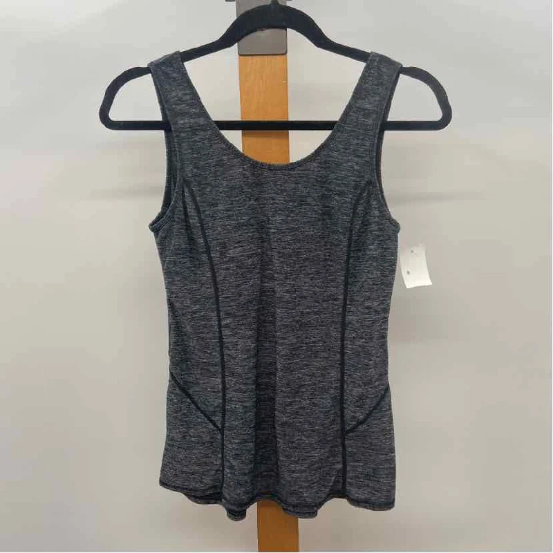 women's tops for smart casual looksLululemon Women's Size 6 Black Heathered Tank