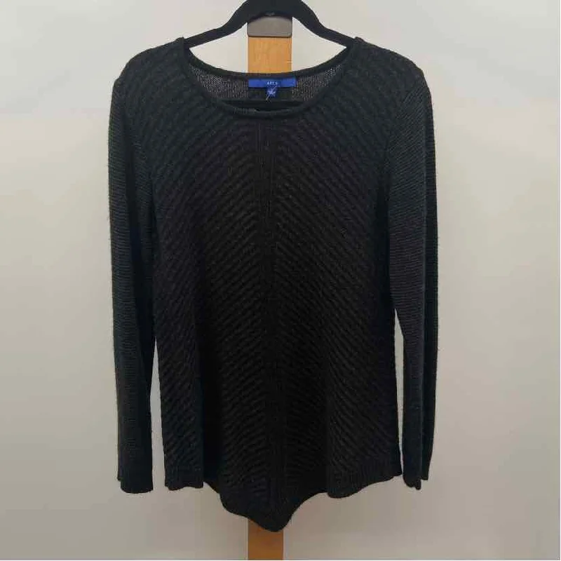 women's tops for those who love to mix and match prints and patternsApt 9 Women's Size L Black Stripe Sweater