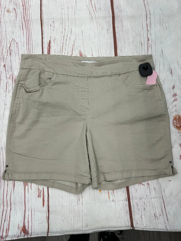 women's velvet shortsShorts By Liz Claiborne In Khaki, Size: 14