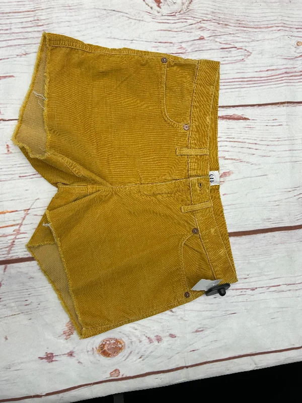 women's velvet shortsShorts By Gap In Mustard, Size: 10