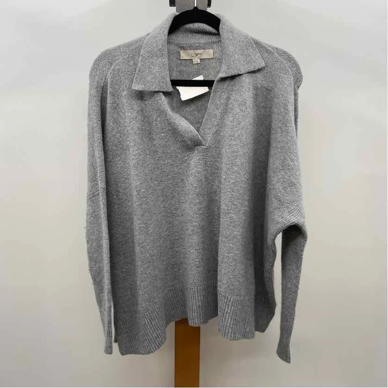 women's tops for maximalist fashion loversLoft Women's Size XS Gray Heathered Sweater