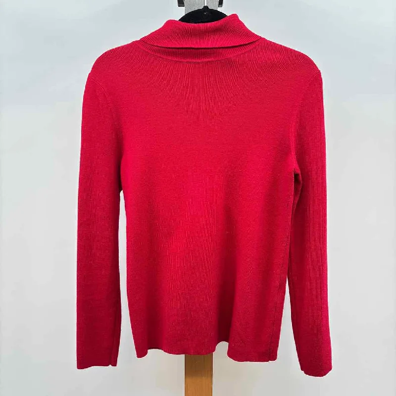 luxury women's topsChico's Women's Size M Red Solid Sweater