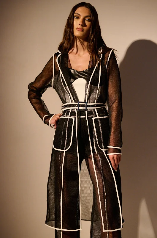 ONE TO WATCH MESH TRENCH