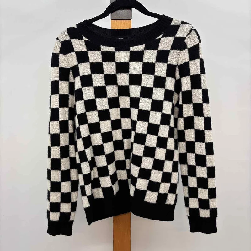 spaghetti strap women's topsFiloro Women's Size M Black Checkered Sweater