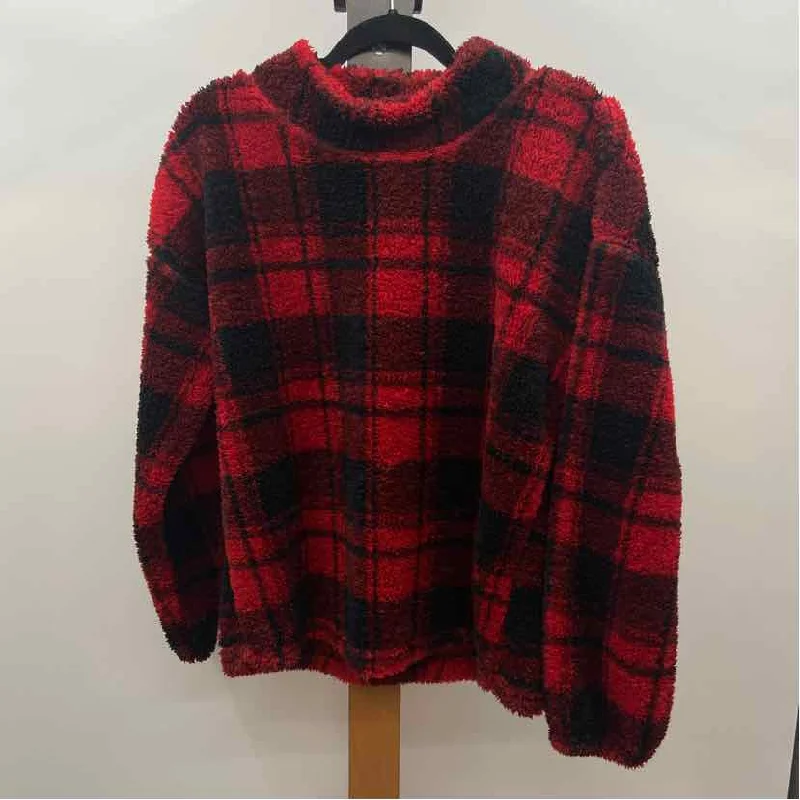 women's tops for those who want to wear versatile pieces that can be dressed up or downMaurices Women's Size L Red Plaid Long Sleeve Shirt