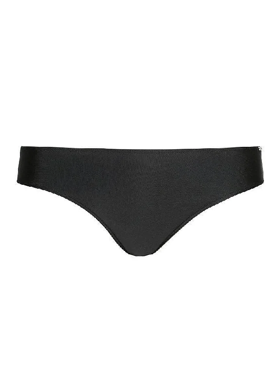 Wrap Female SwimwearCapriosca CP8800 Plain Black Pant Bikini Bottom