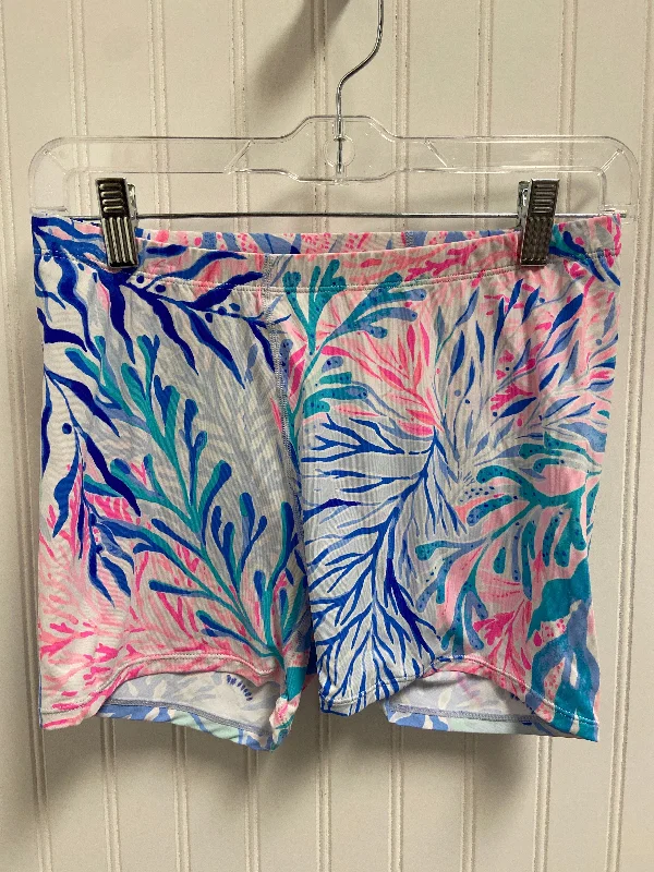 women's fall shortsShorts Designer By Lilly Pulitzer In Blue & Pink, Size: S