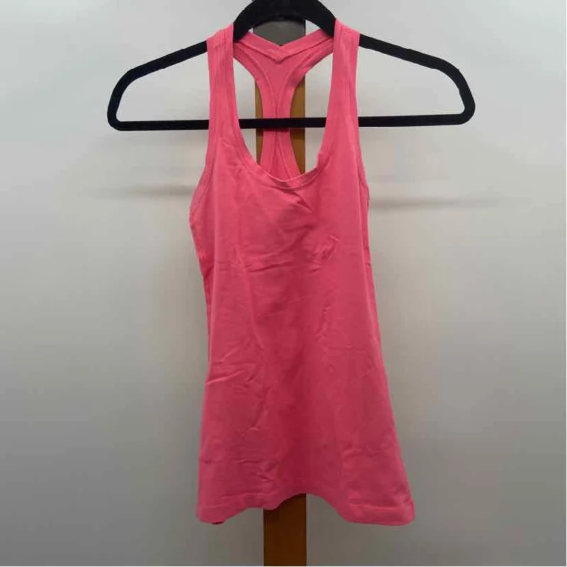 women's tops for wedding guest attireLululemon Women's Size 6 Pink Solid Tank