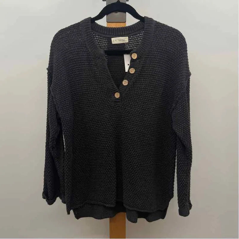 women's tops for those who want to create outfits that reflect their personal style and sense of fashionBy Together Women's Size S Charcoal Textured Sweater