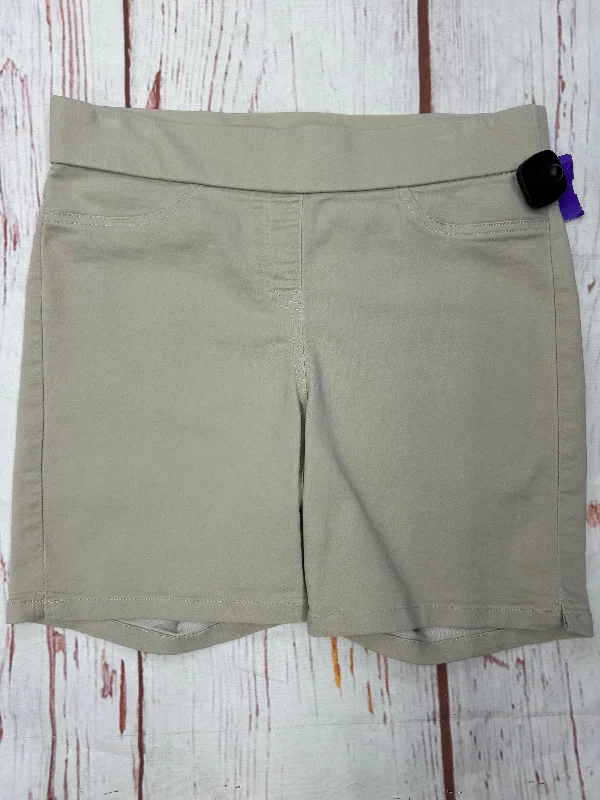 women's satin shortsShorts By Kim Rogers In Khaki, Size: 8