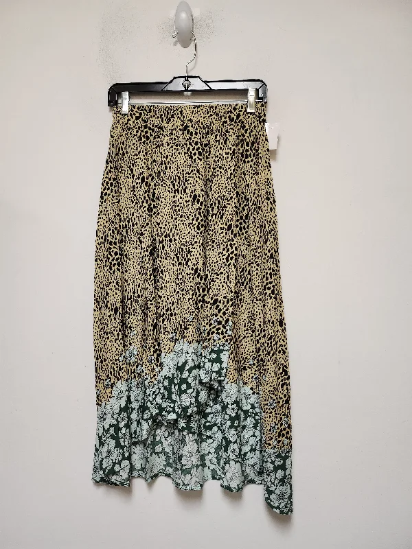 women's lace A-line skirtsAnimal Print Skirt Maxi Gigio, Size 4