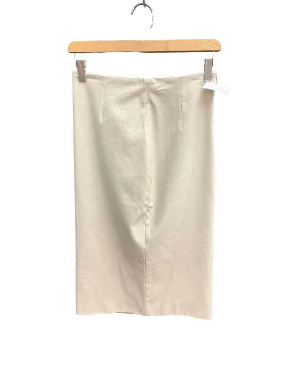 women's breathable cocktail skirtsBeige Skirt Designer Yohji Yamamoto, Size 10