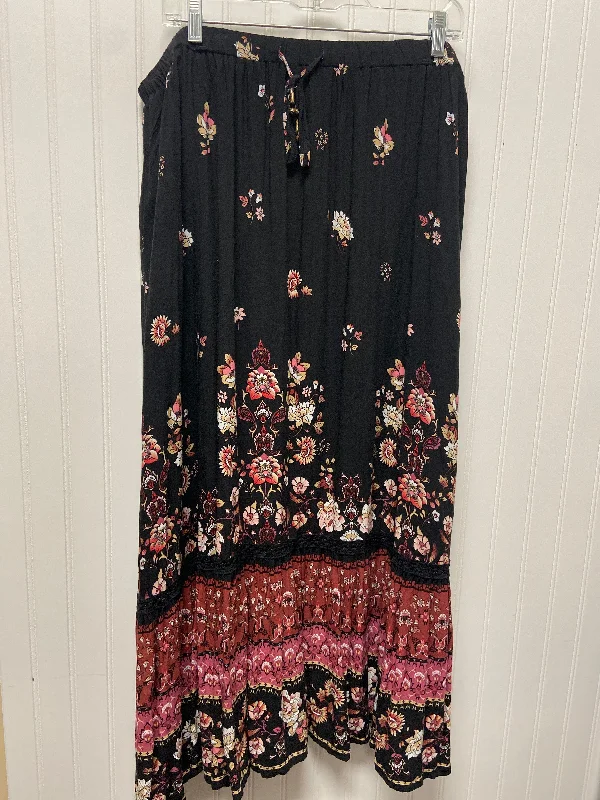 women's low-rise skirtsBlack Skirt Maxi City Chic, Size Xl