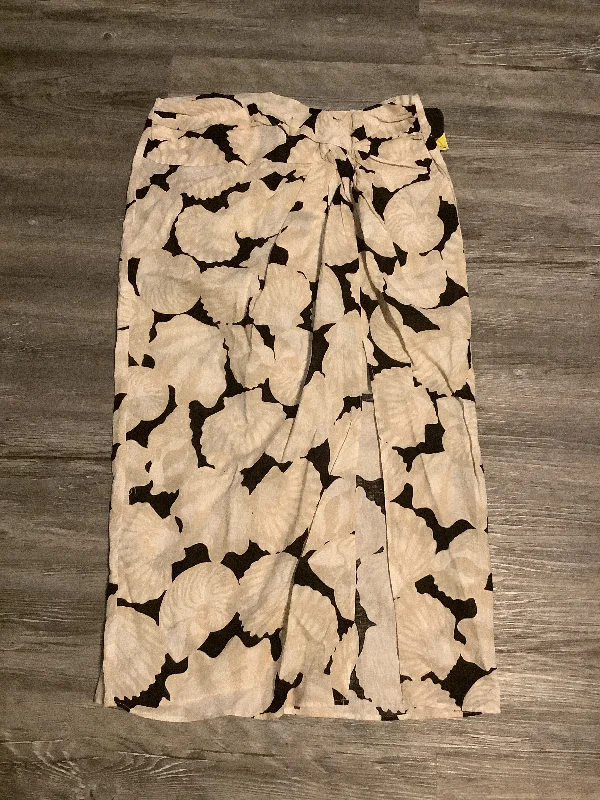 women's figure-flattering business skirtsBlack & Tan Skirt Maxi H&m, Size 10