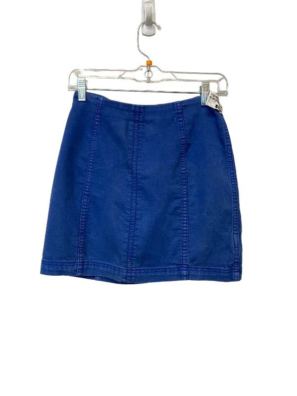 women's evening skirtsBlue Denim Skirt Mini & Short Free People, Size 6