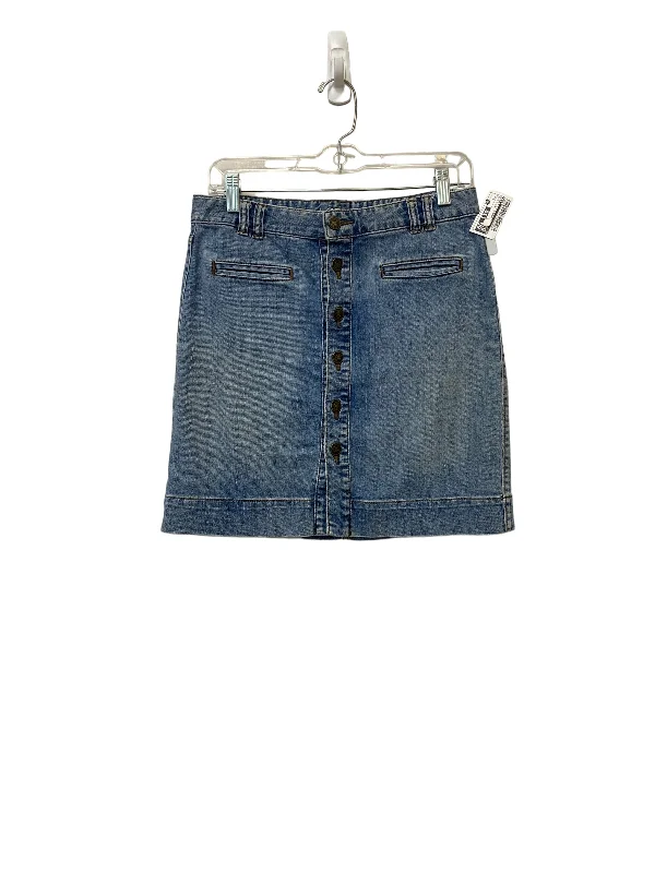 women's everyday casual skirtsBlue Denim Skirt Mini & Short Loft, Size 0