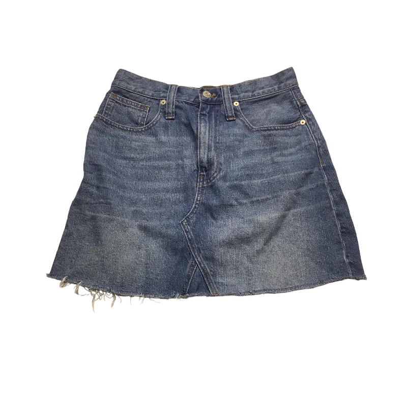 women's zip-up skirtsBlue Denim Skirt Mini & Short Madewell, Size 2