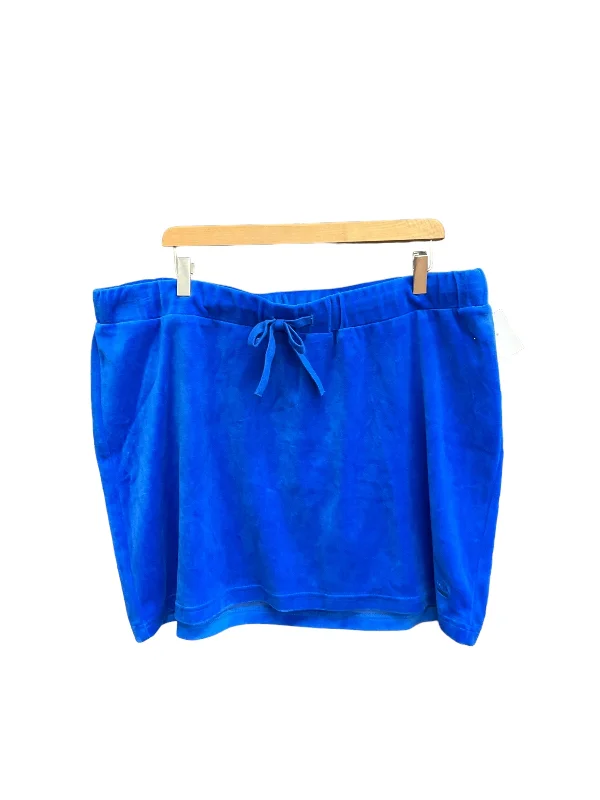 women's elastic-waisted skirts for pregnancyBlue Skirt Mini & Short Juicy Couture, Size 18