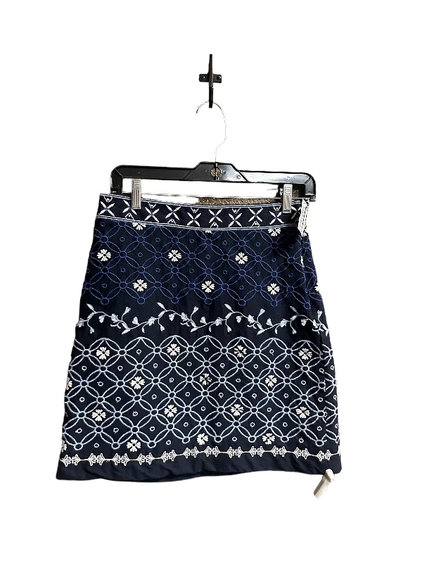 women's crochet skirtsBlue & White Skirt Mini & Short Loft, Size 0