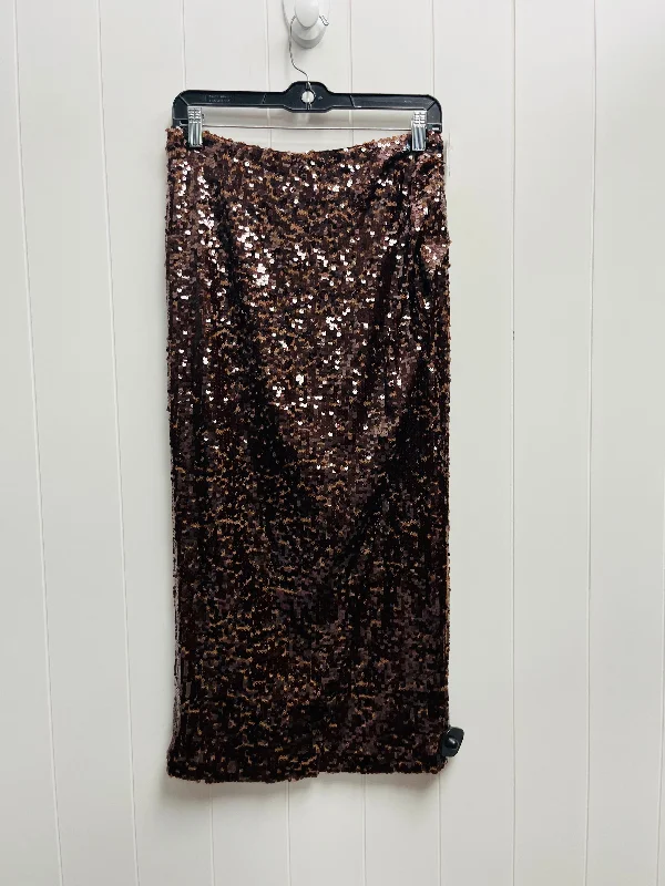 women's lightweight evening skirtsBrown Skirt Maxi Loft, Size 4