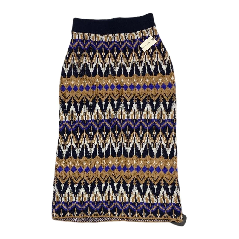 women's retro denim skirtsMulti-colored Skirt Midi Anthropologie, Size Xs