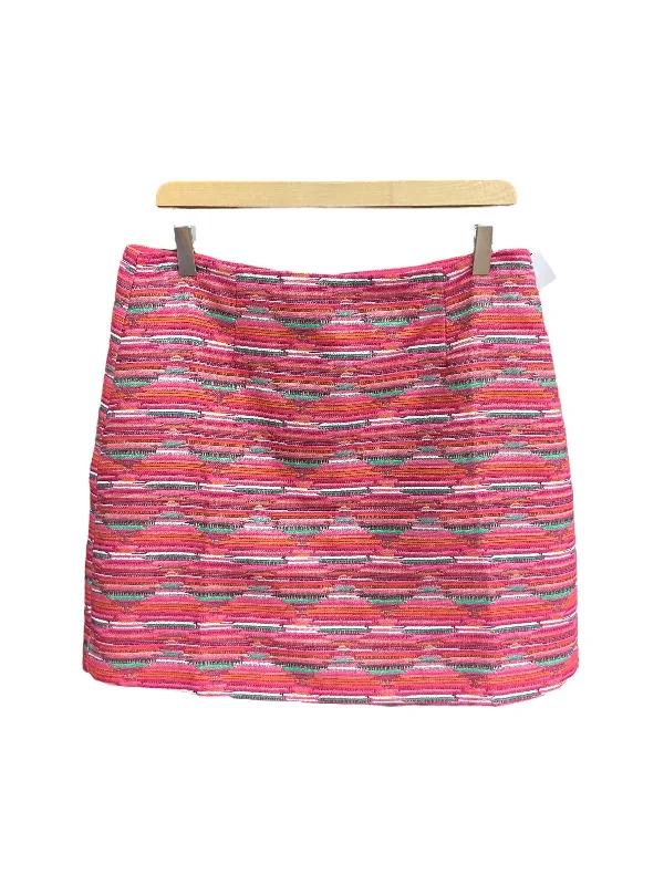 women's figure-flattering business skirtsMulti-colored Skirt Mini & Short Loft, Size 10