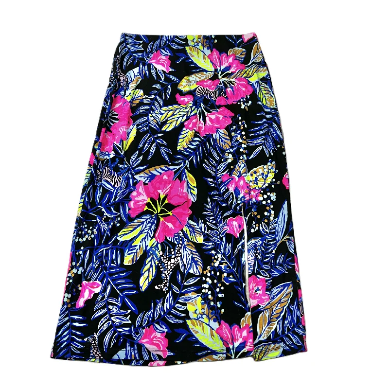 women's leather skirtsTropical Print Skirt Designer By Lilly Pulitzer, Size: S