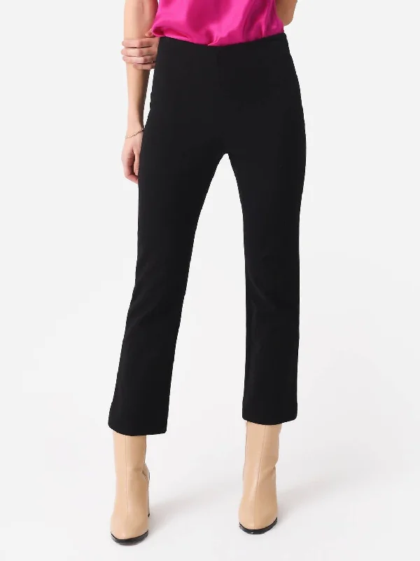 women's insulated pantsCrop Flare Trouser In Black