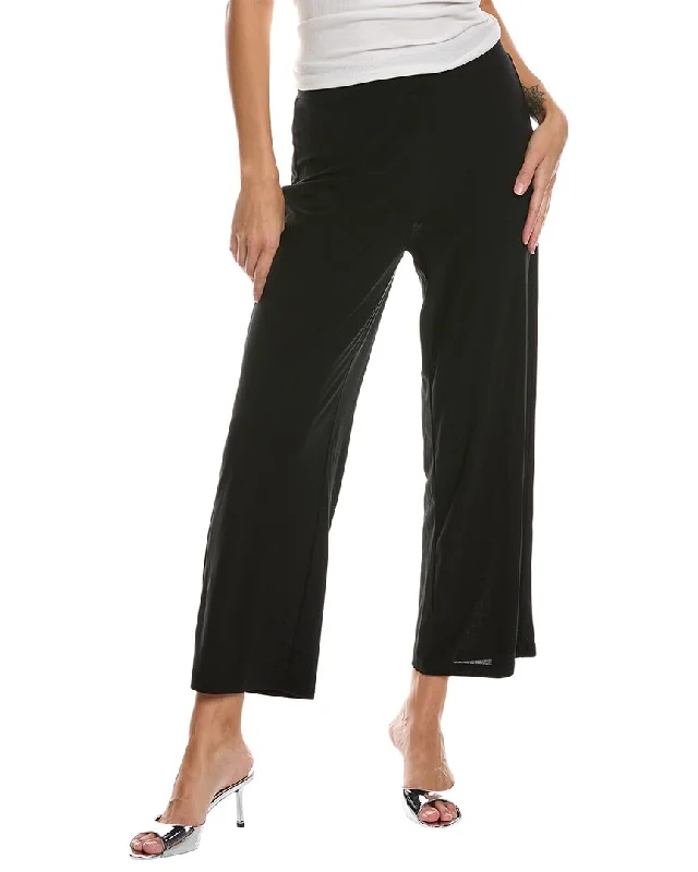 women's thermal pantsJones New York Pull-On Wide Waistband Wide Leg Crop Pant