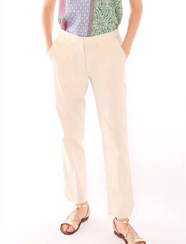 women's running pantsOrnella Pant In Beige Gabardine